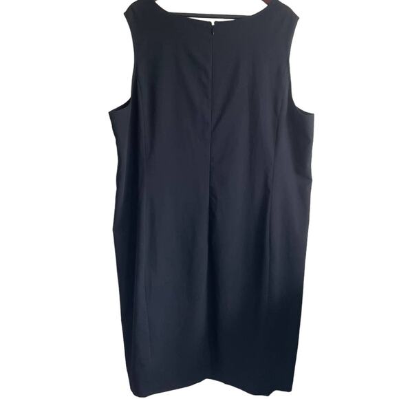 Avenue Women Sheath Dress 26 Black Classic Stretch Minimalistic Timeless Capsule - Picture 3 of 8